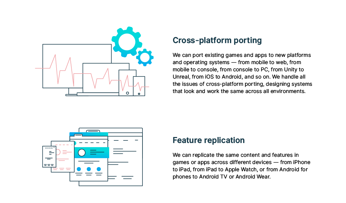 App & game porting - Our offerings